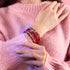 Rote Rosen | Firefly Glas Diamanten Armband